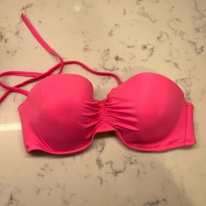 26 D Victoria Secret swim top bright Pink
